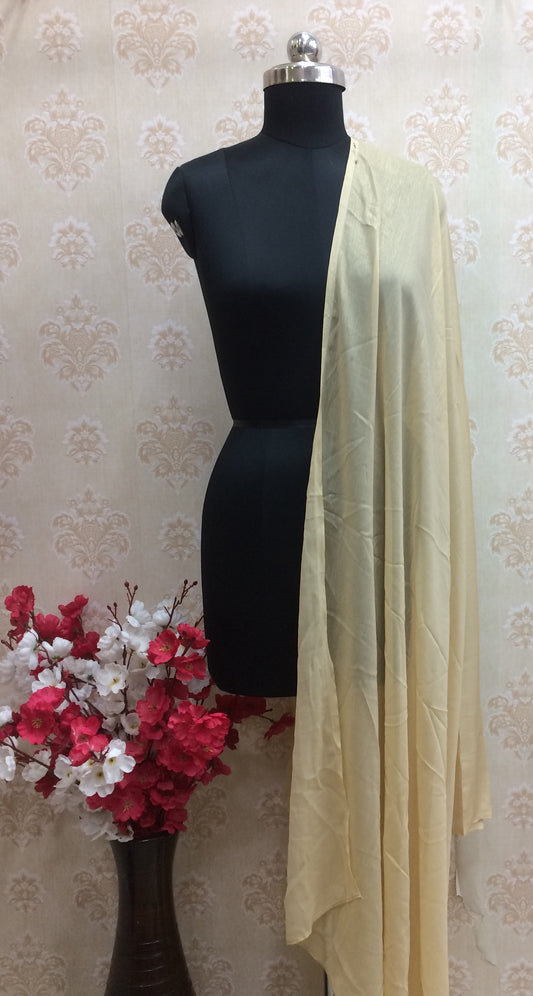 Beige shimmery georgette dupatta