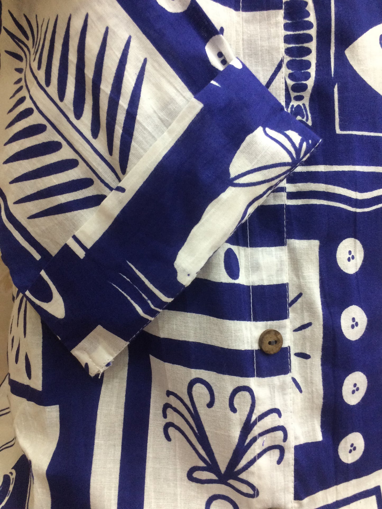 Blue & White Cotton Tunic