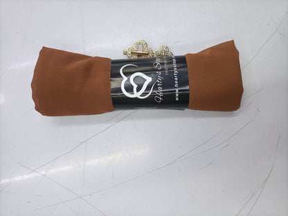 Premium  Coffee Brown   Chiffon Hijab