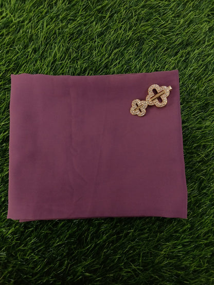 Premium Raisin Purple Chiffon Hijab