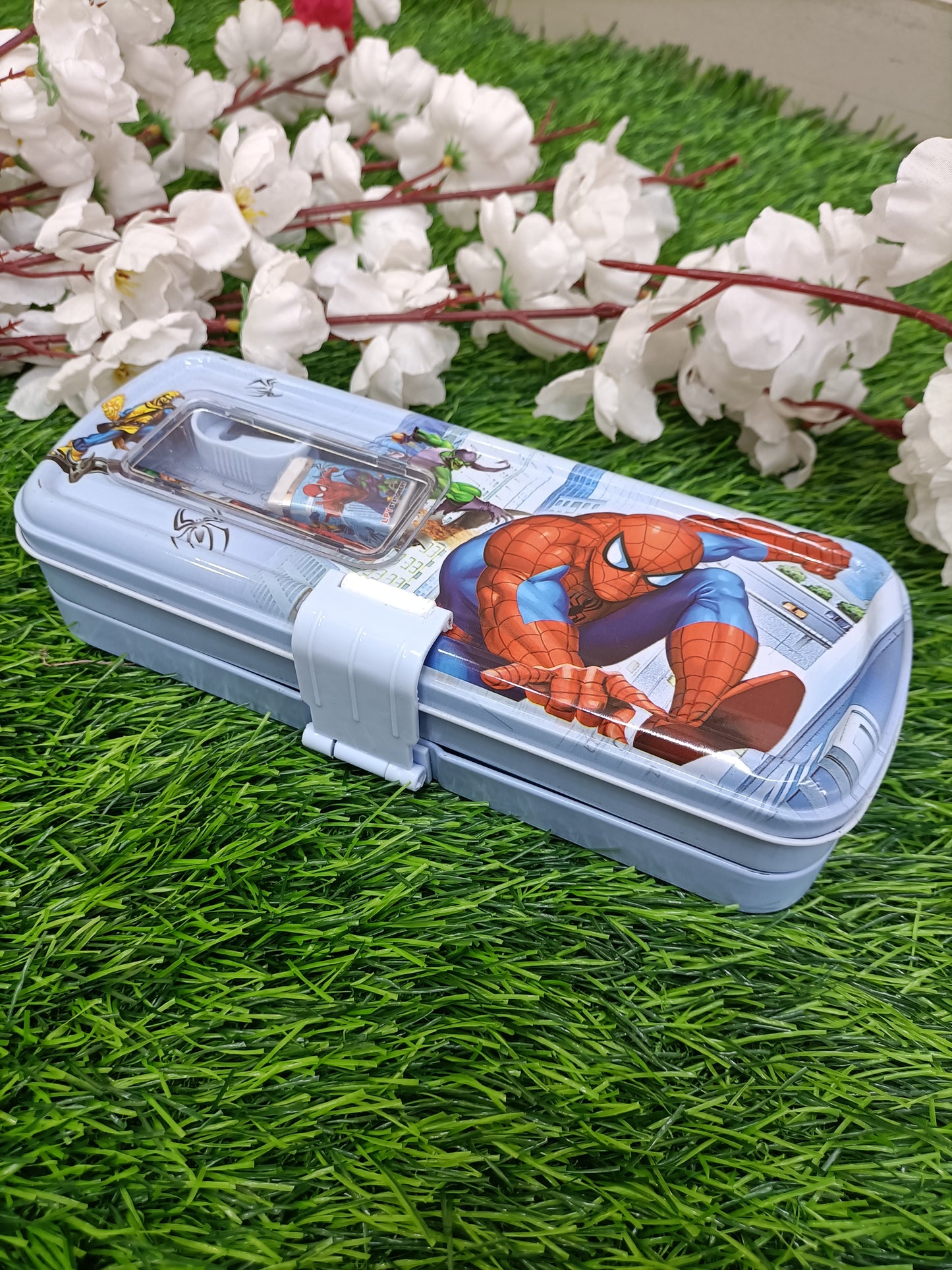 Kids' Multi-Functional Pencil Case with Built-in Sharpener & Dual Compartments