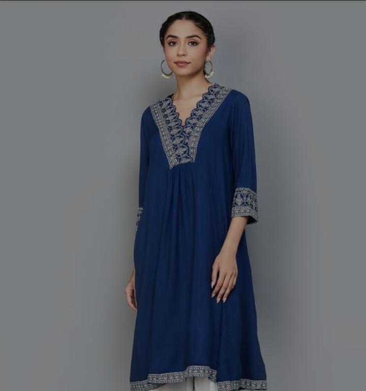 Biba Navy Blue kurti