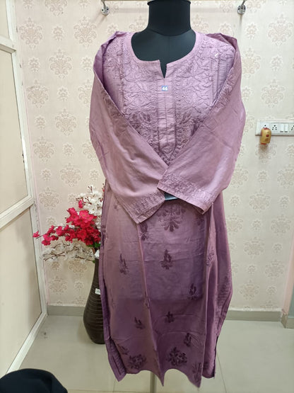 Liya Lucknowi pink kurti