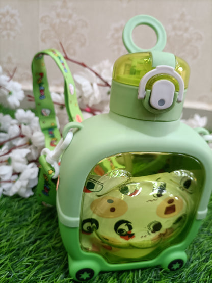 Adorable Frog Luggage-Style Water Bottle