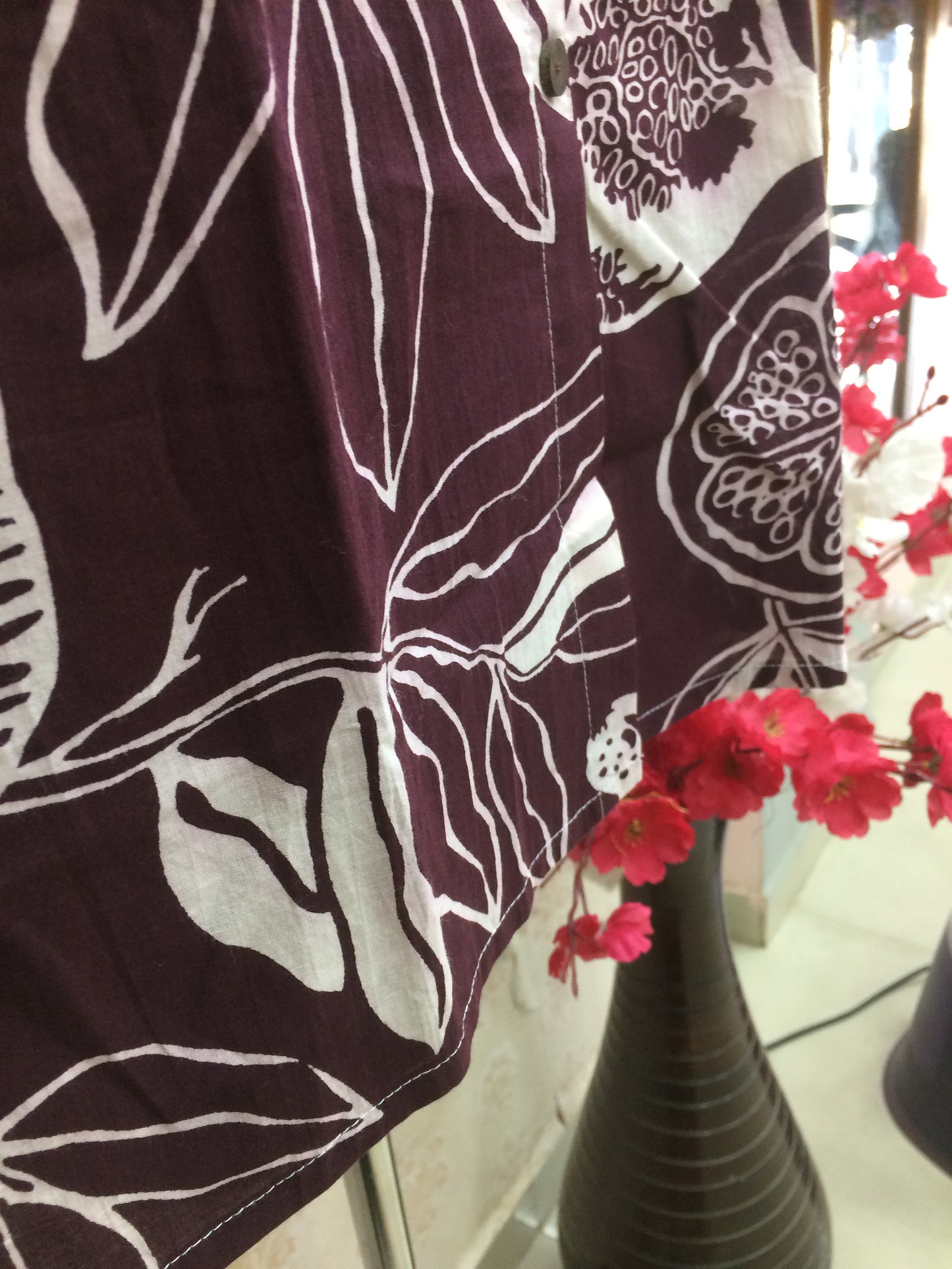 Print Cotton Tunic Top