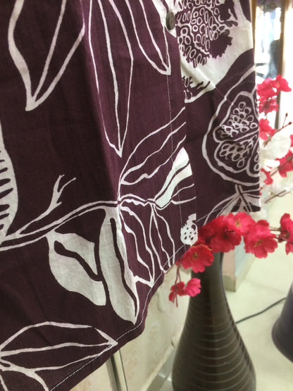 Print Cotton Tunic Top