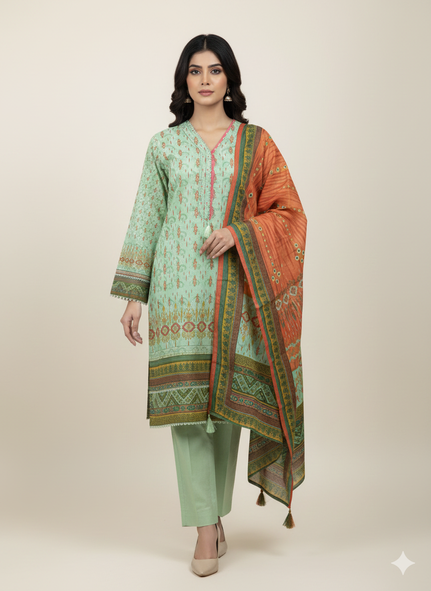 Pakistani Original riwayat mint green