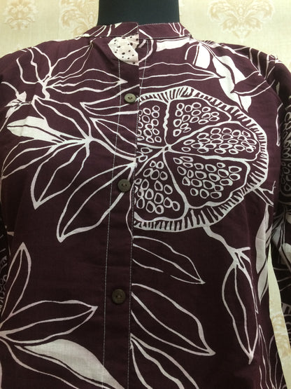 Print Cotton Tunic Top