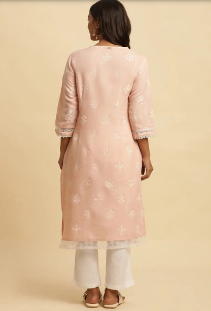 Jayda W - Light Pink With White Thread Work