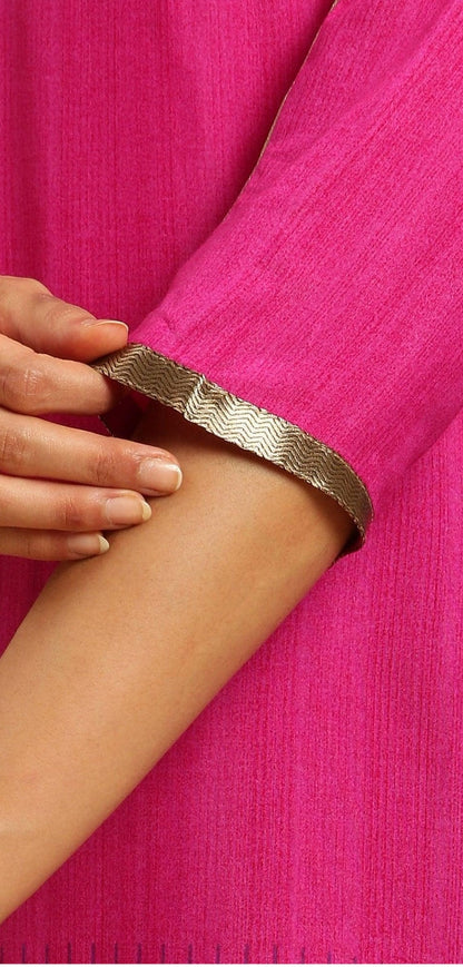 Amina W - Magenta And Ombre Pink Cord Set