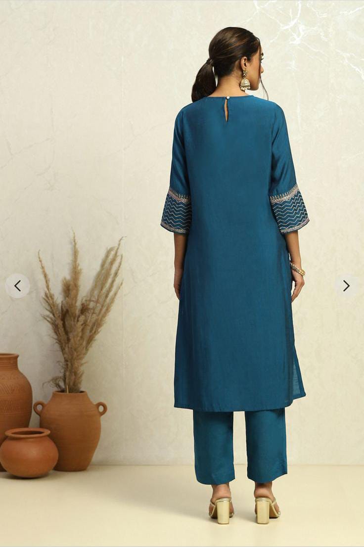 Biba Embroidered straight Kurti