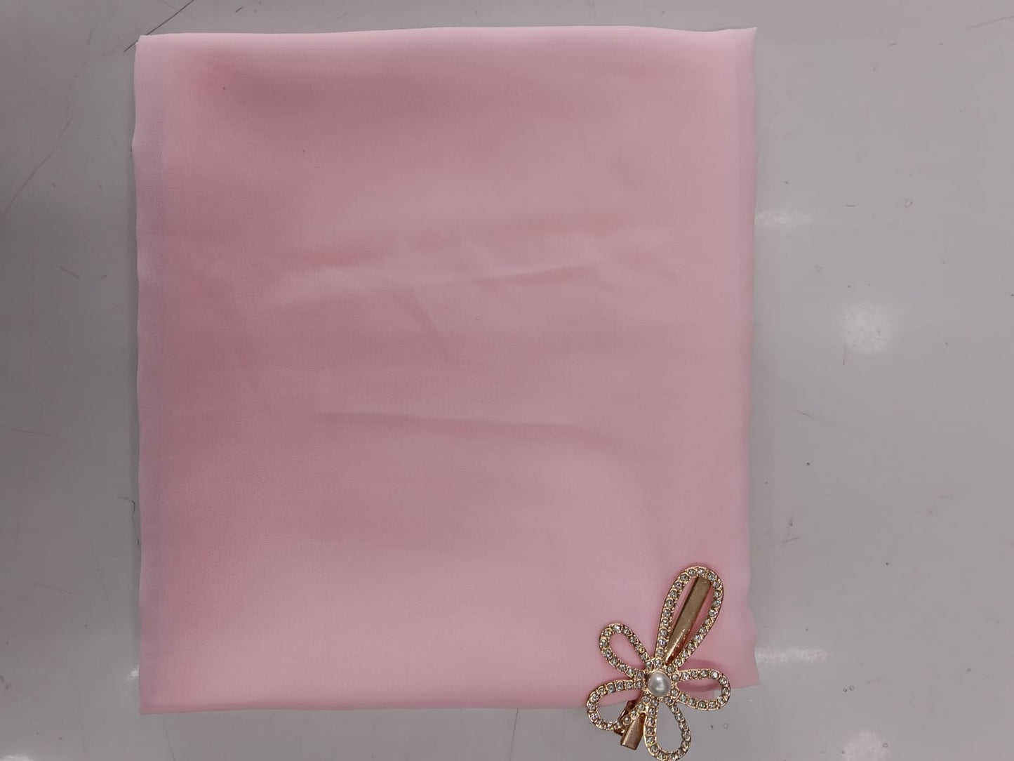 Premium Baby Pink Chiffon Hijab