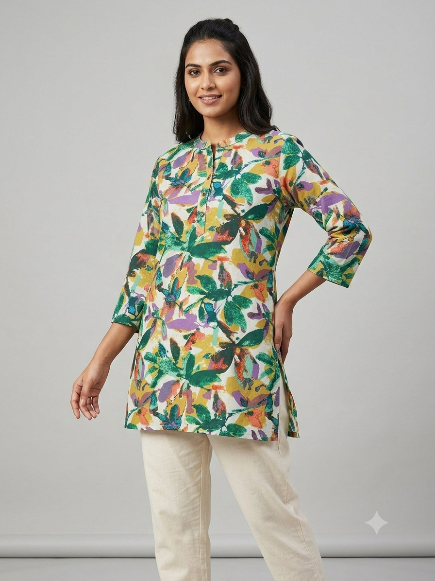 Jaipuri Short Single Kurti