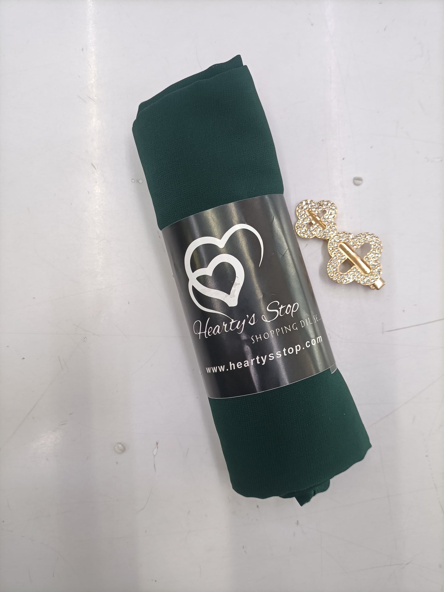 Premium Bottle Green Chiffon Hijab