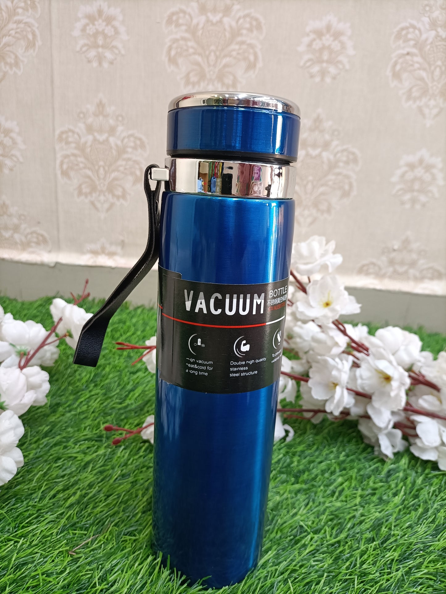 Premium Stainless Steel Vacuum Insulated Water Bottle (Red & Blue)