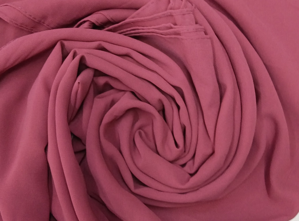 Premium Dusty Rose Chiffon Hijab