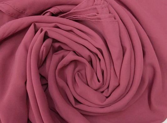 Premium Dusty Rose Chiffon Hijab