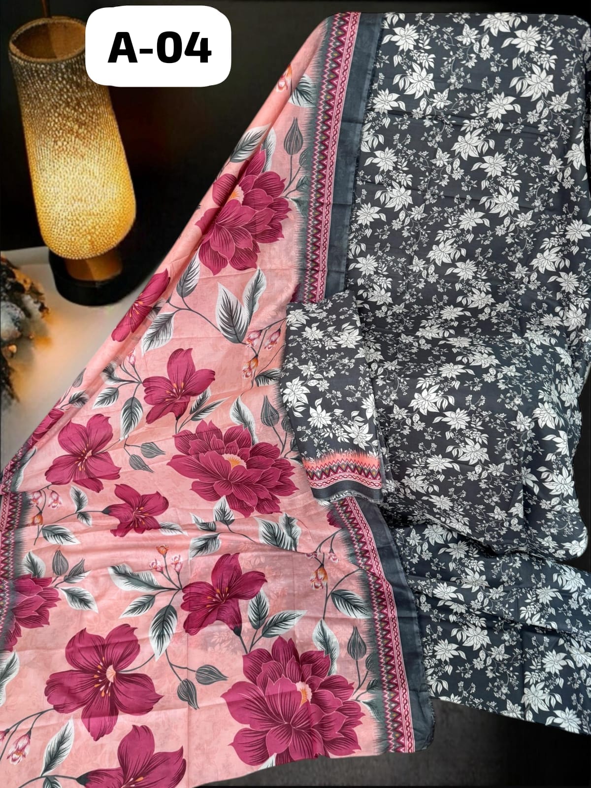 Bin Saeed Unstitched Printed Lawn 3-Piece Suit