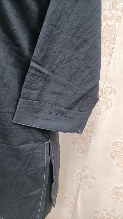 Plain black tunic