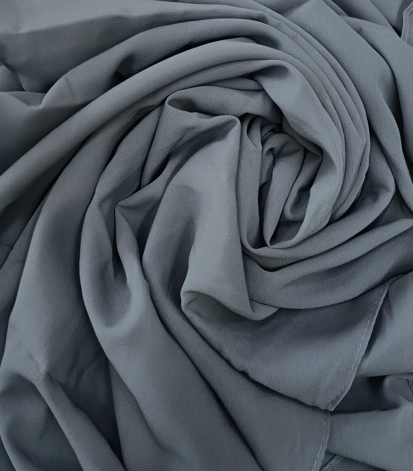 Premium Stone Grey Chiffon Hijab