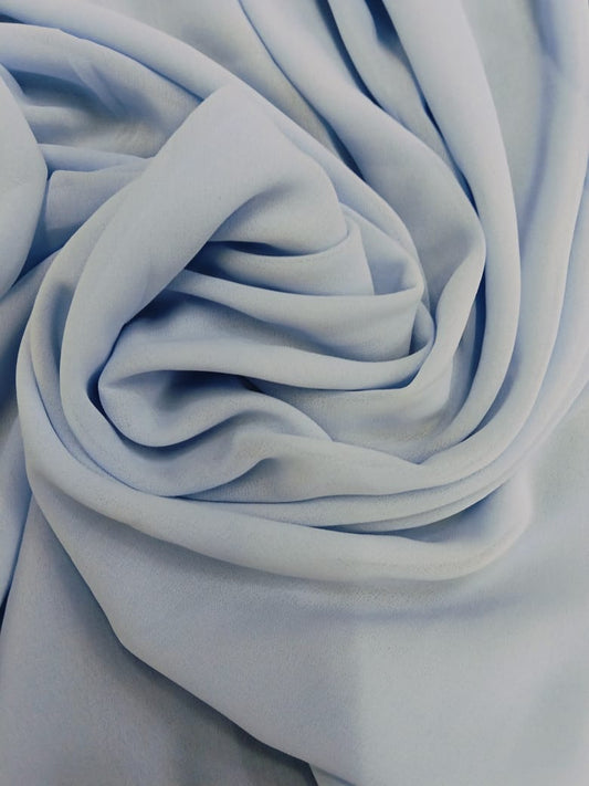 Powder Blue Georgette Chiffon Hijab