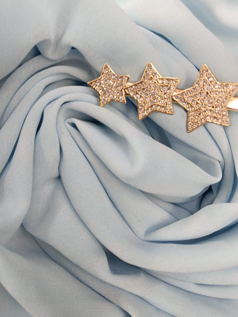 Premium Sky Blue Chiffon Hijab