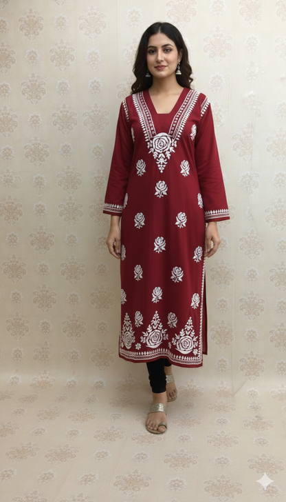 Lucknowi rayon red