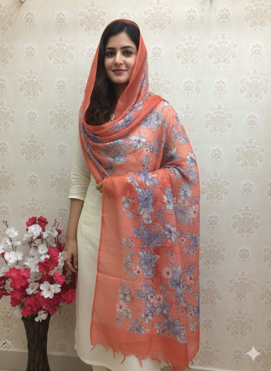 Printed Kota Doria Dupatta