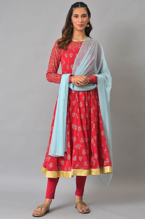 Rehana Floral Anarkali Set