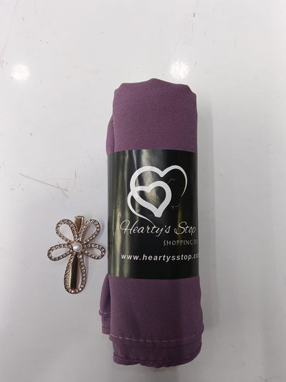 Premium Muted Purple Chiffon Hijab