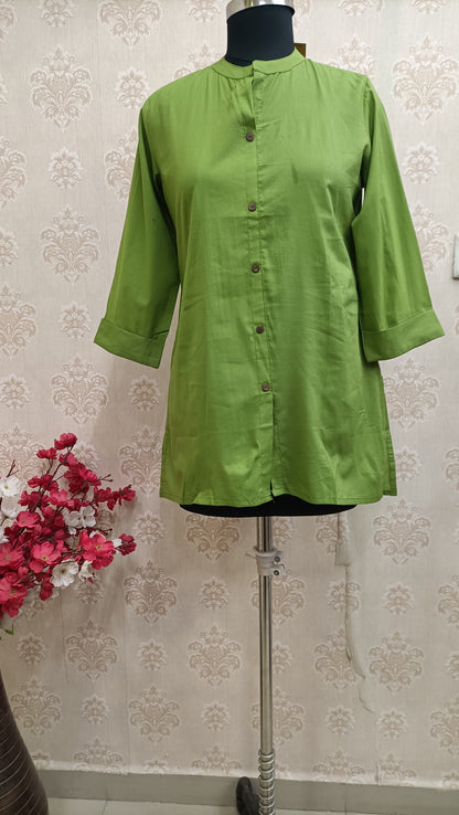 Cotton tunic green