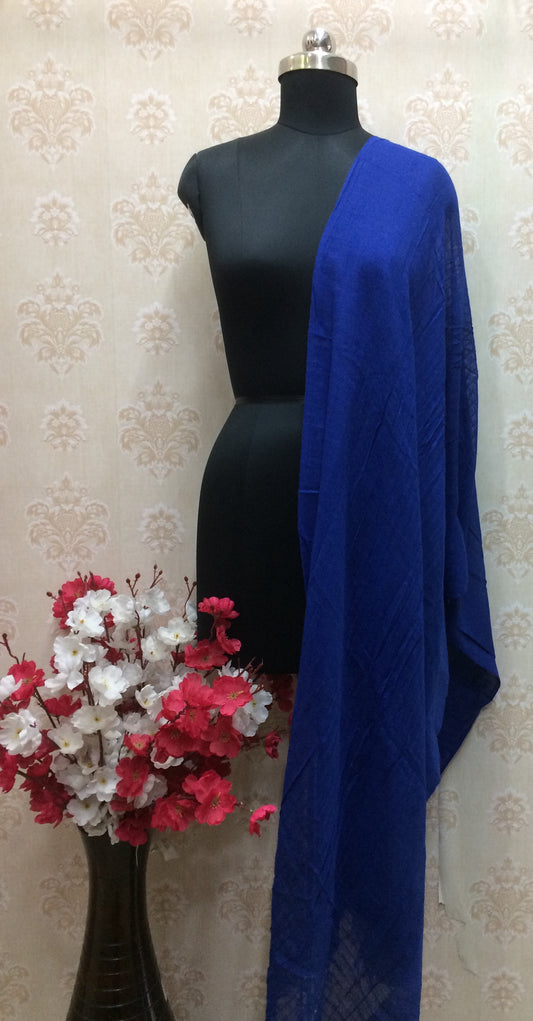 Navy blue cotton dupatta