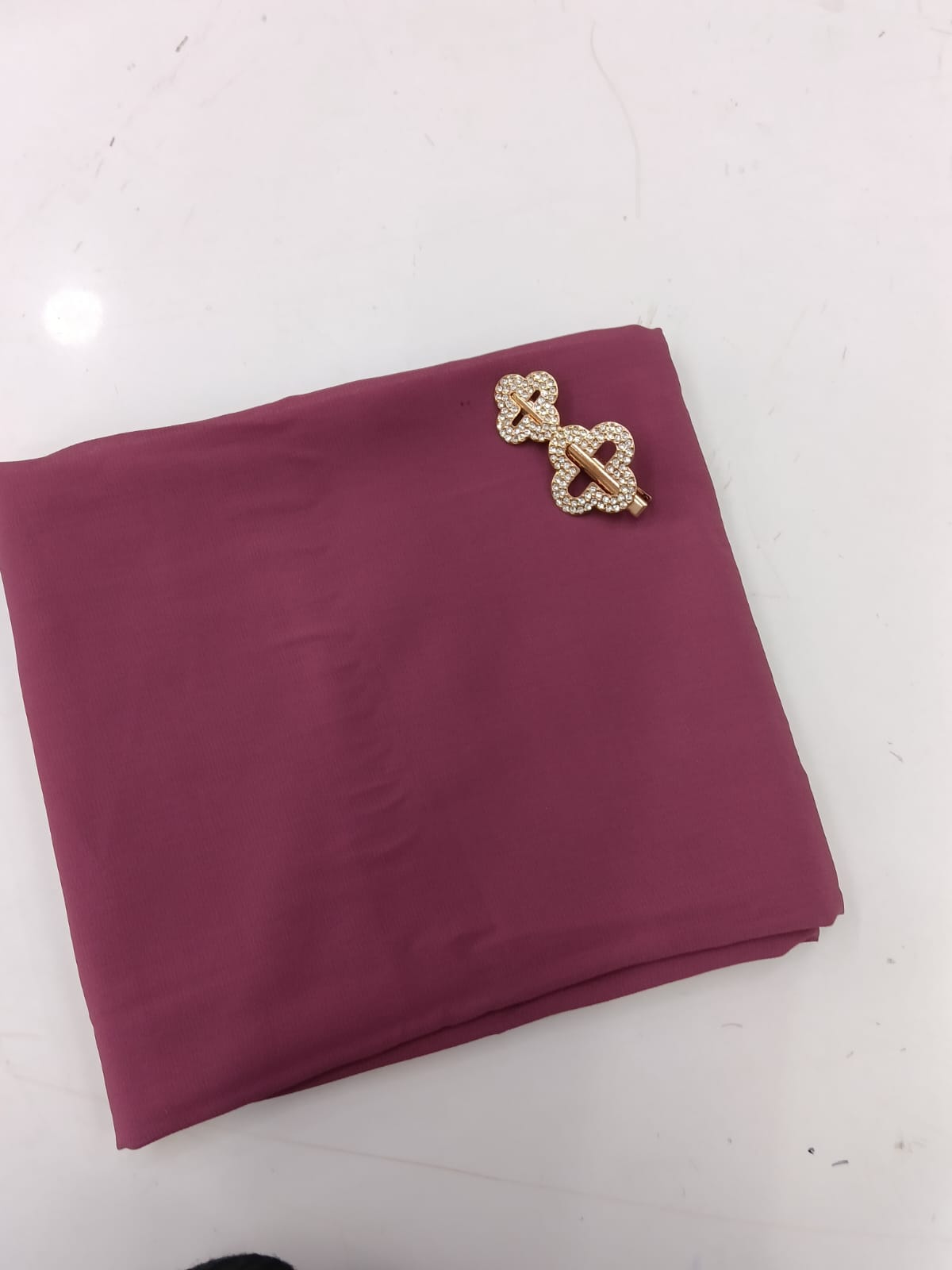 Premium Wild Plum Chiffon Hijab