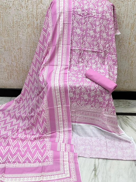 Bin Saeed Unstitched Printed Lawn 3-Piece Suit