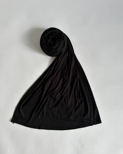 Premium Jercy Black Hijab