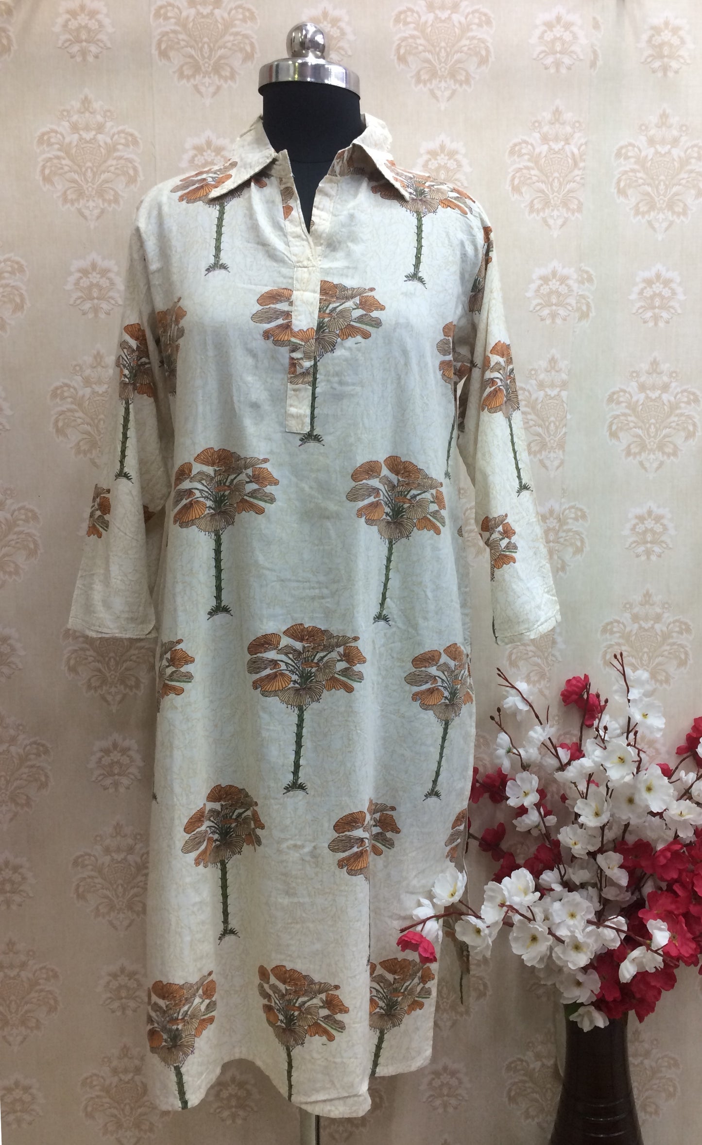 Block Print Cotton Kurti