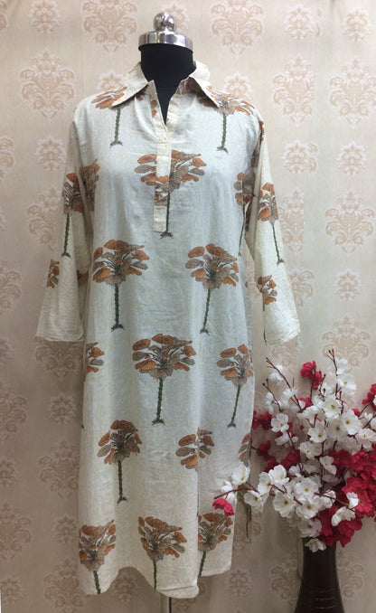 Block Print Cotton Kurti