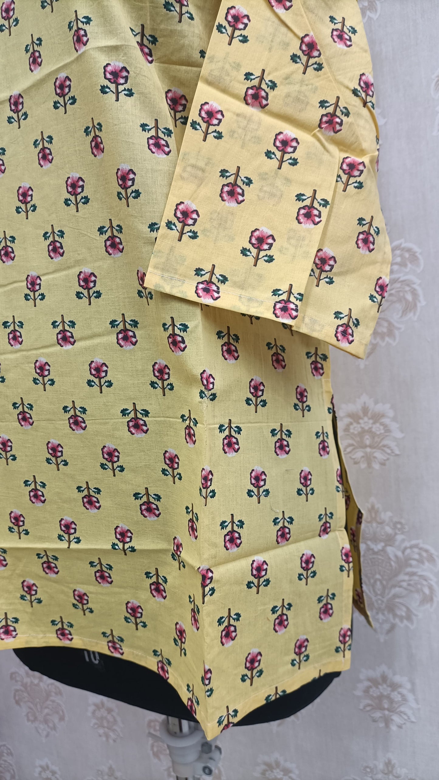 Sunshine Yellow Hand Block Print Tunic