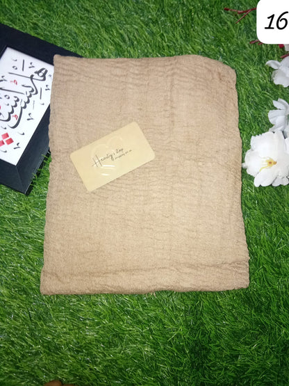 Crinckle cotton hijab