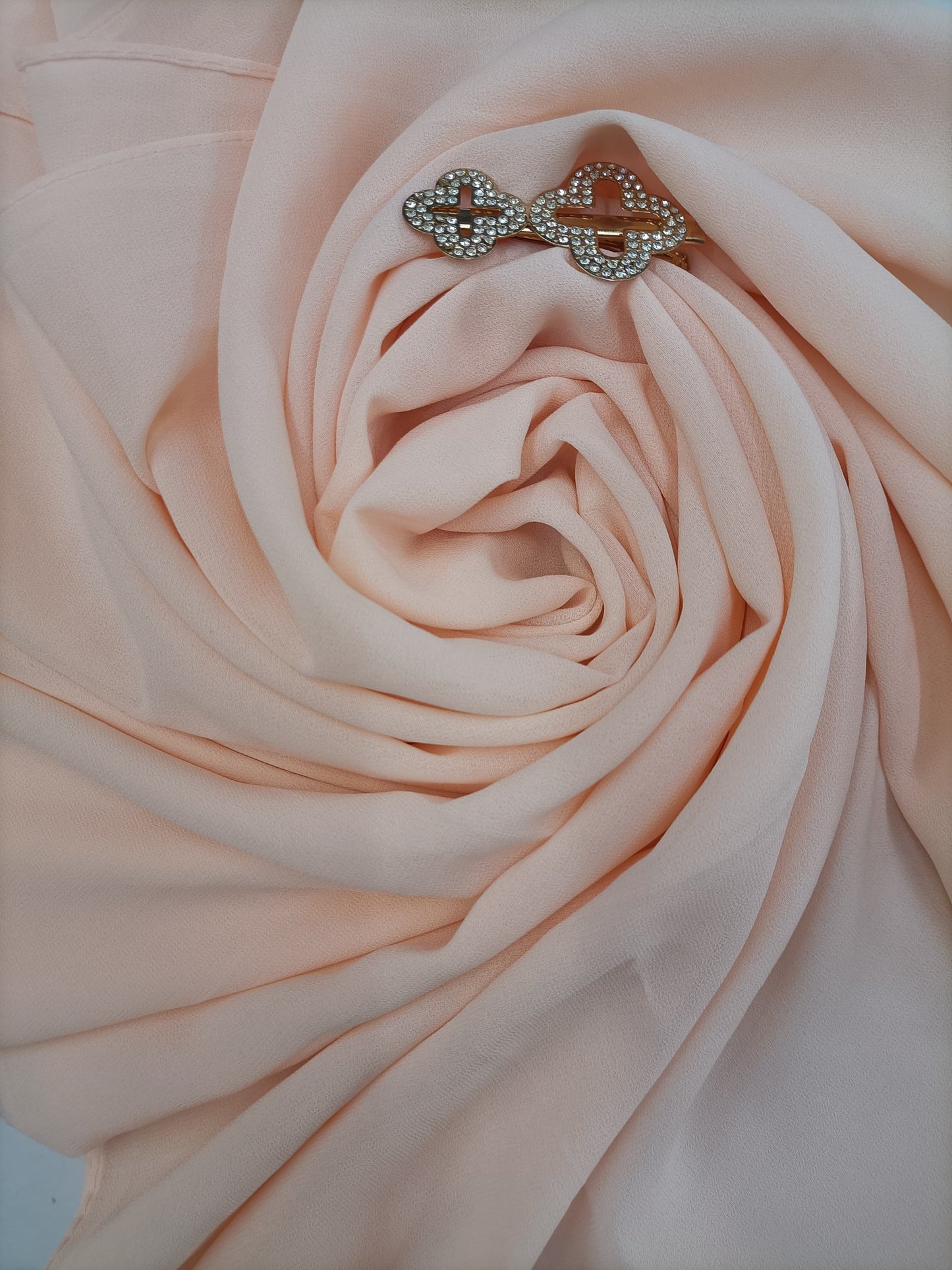 Premium Coral Haze Pink Chiffon Hijab