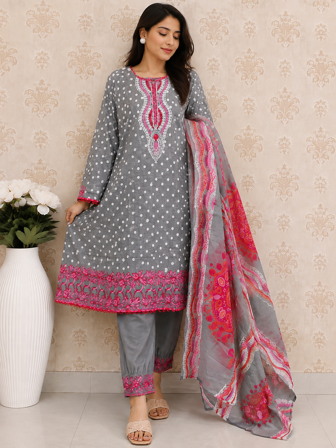 Rimsha Pakistani style 3-Piece Suit
