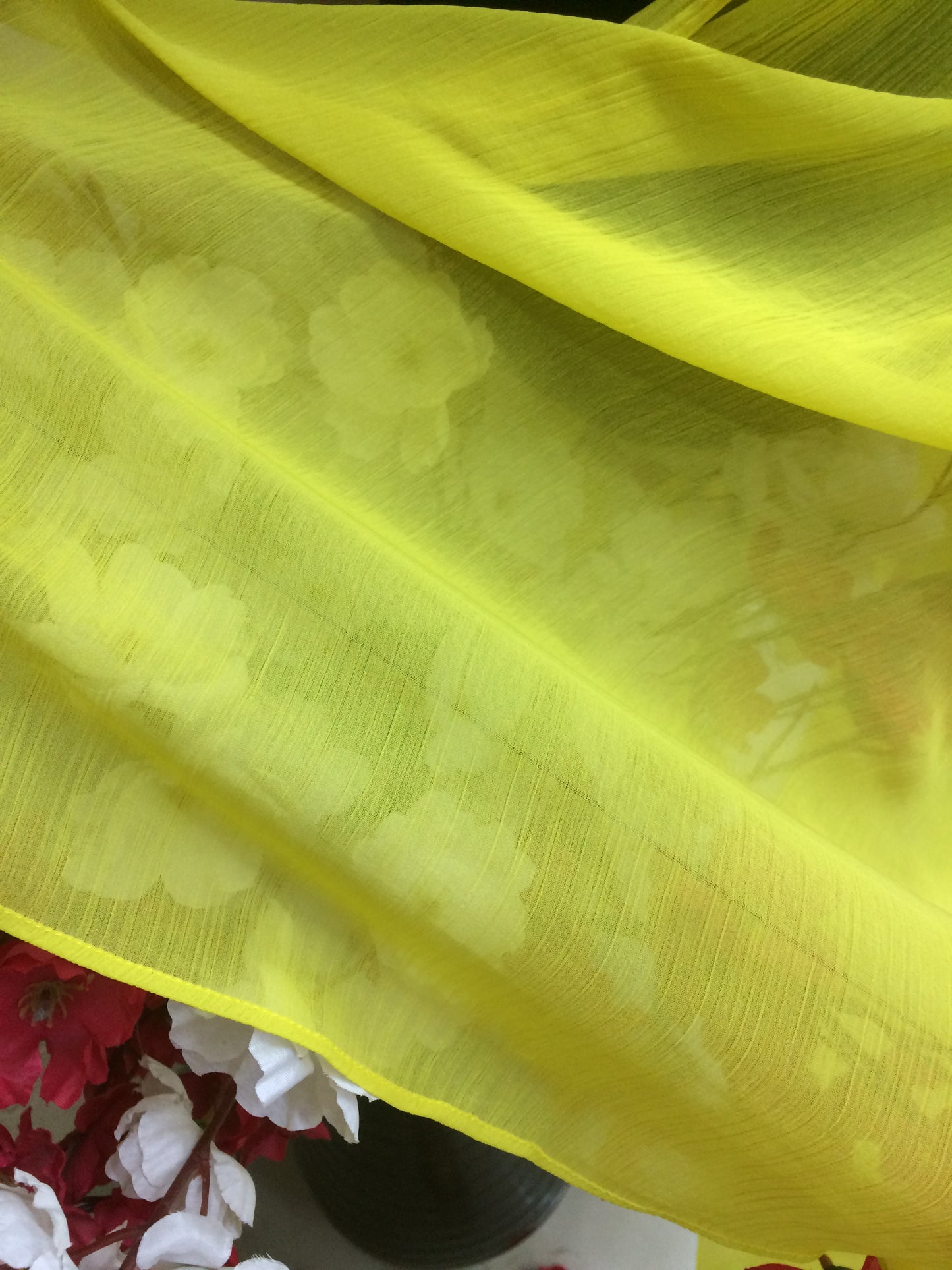 Lime Green Chiffon Dupatta