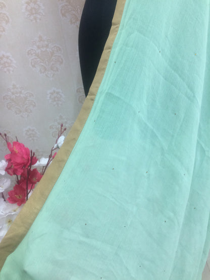 Light green dupatta chiffon