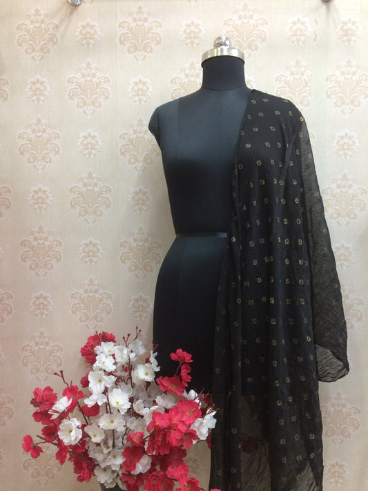 Golden floral printed detailed