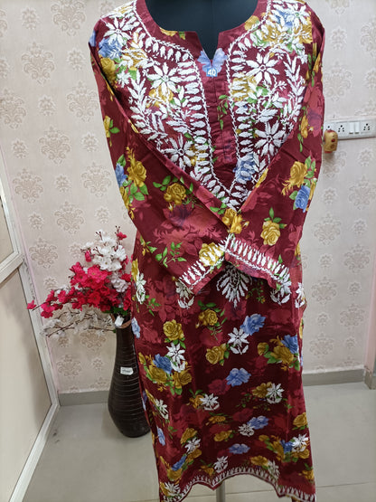 Aviva Lucknowi Red kurti