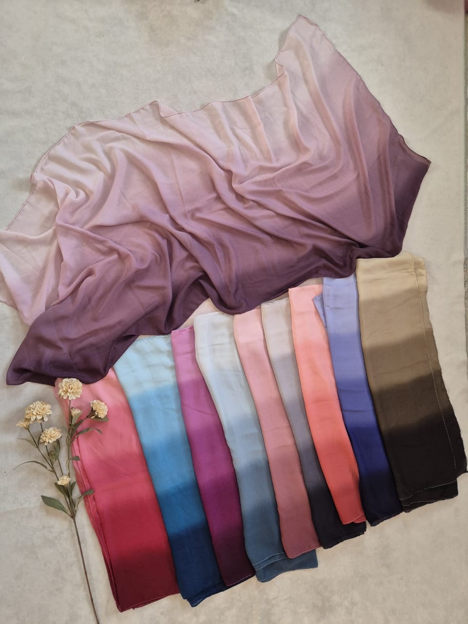 Premium Shaded Chiffon Hijab