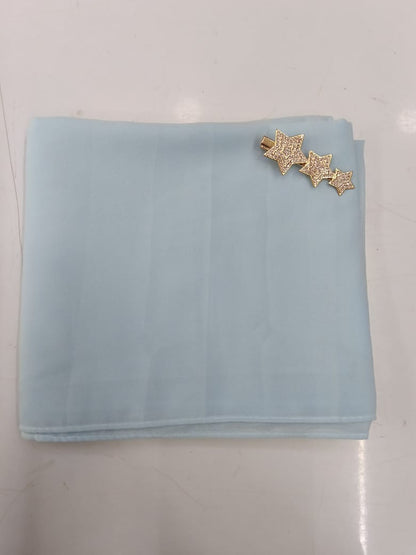 Premium Sky Blue Chiffon Hijab