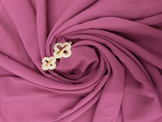 Premium Wild Plum Chiffon Hijab