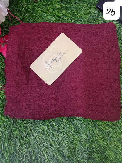 Crinckle cotton hijab