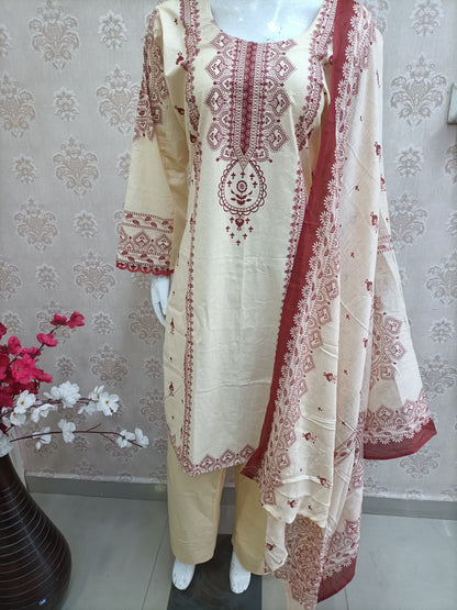 Arza Pakistani Style 3-piece Cotton set